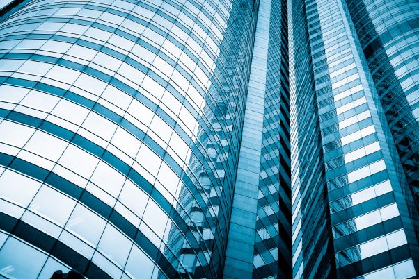 Modern Commercial Buildings close up